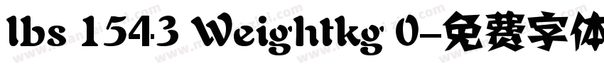 lbs 1543 Weightkg 0字体转换